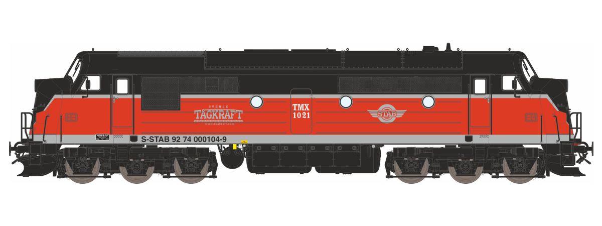 Dekas DK-8750174 - H0 - Diesellok TMX 1021, Tågkraft, Ep. VI - DC-Sound